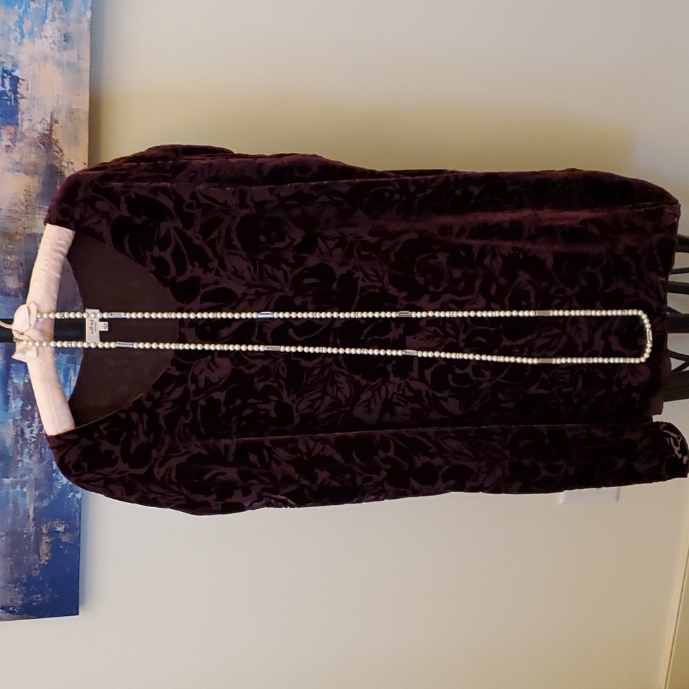 Lia Sophia Long Pearl Necklace